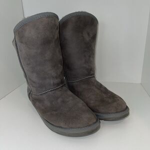 australia luxe collective boots Size 11 Spartan Knit Short Sheepskin Gray